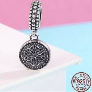 Symbol Of Life Charm 925 Sterling Silver Medallion Boho